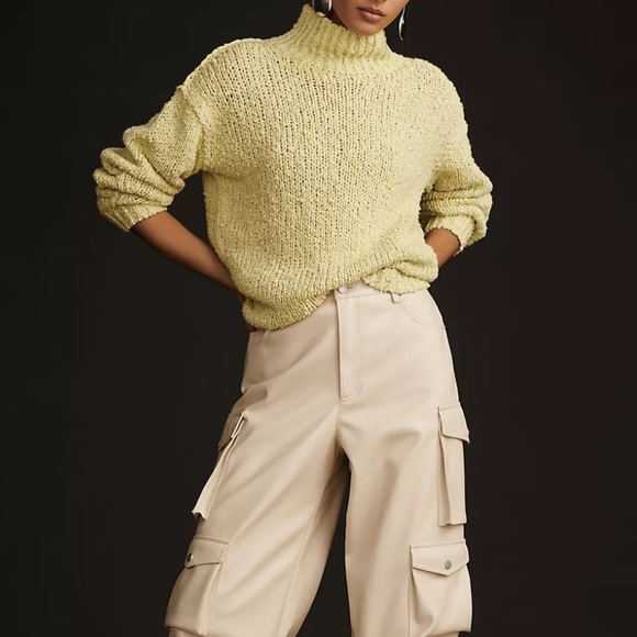 Anthropologie  The Need-It Oversized Mock Neck Sweater XS - Picture 3 of 6